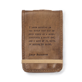 Mini Emily Dickinson Leather Journal - 4"x6"