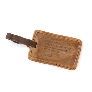 I Am Restless (Anais Nin) Leather Luggage Tag