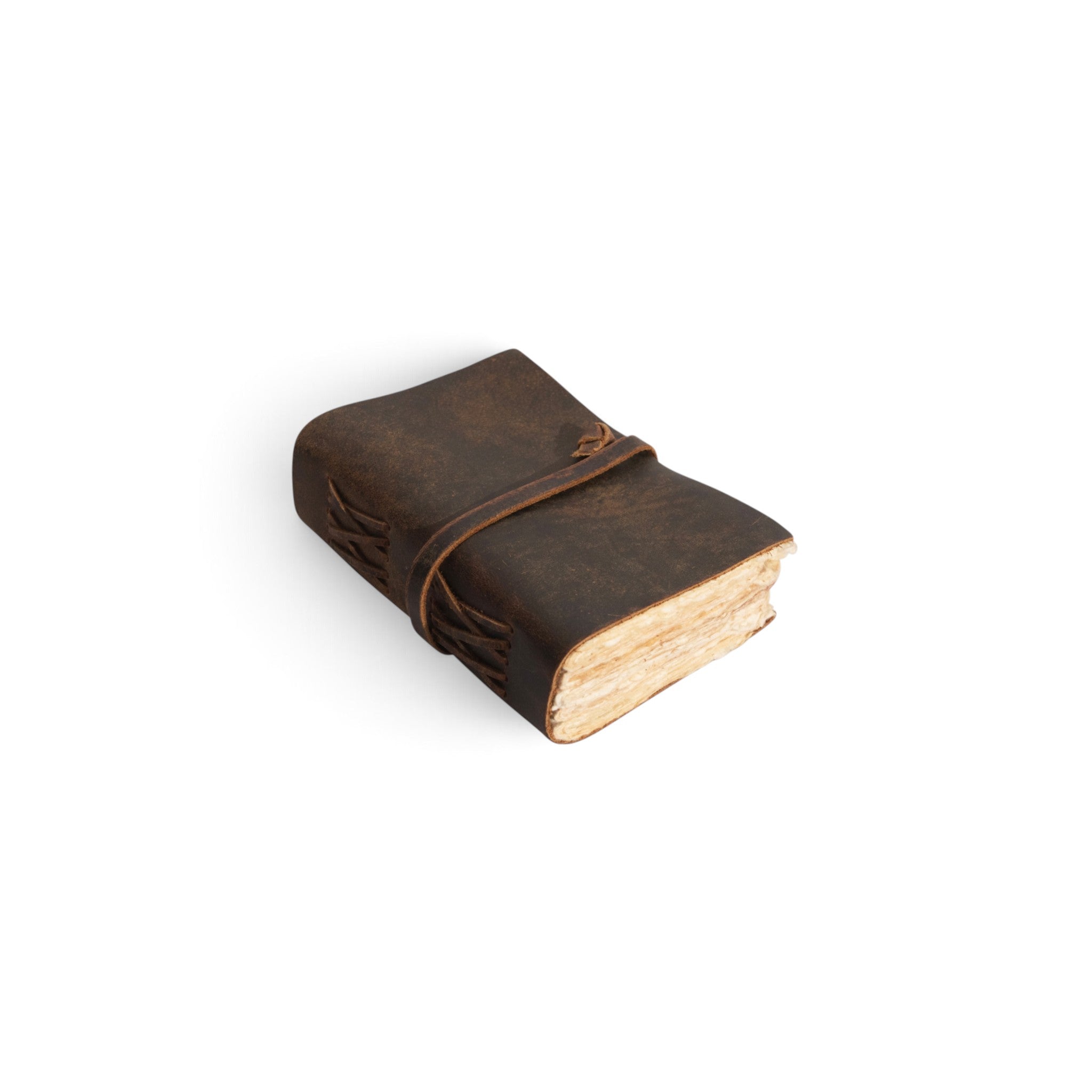 Mini Wrap Leather Journal 1st Edition - Distressed Brown