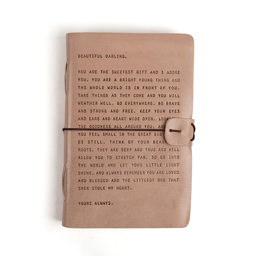 Artisan Leather Journal - Blush