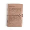 Letter for Sophie (Beautiful Darling) Artisan Leather Journal in Blush - 5.75 x 8.75