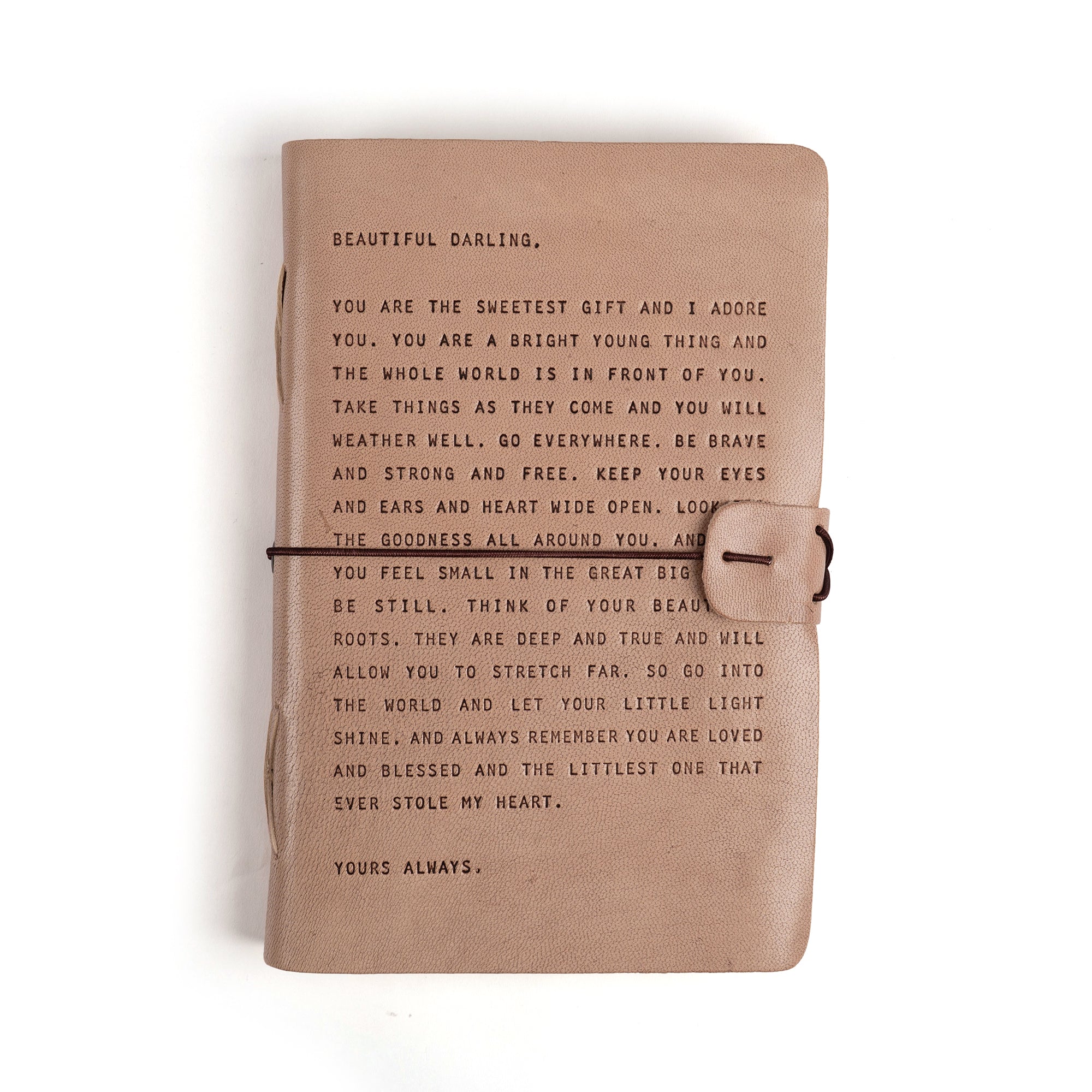 Artisan Leather Journal - Blush