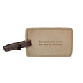 Good Girls Leather Luggage Tag - Honey