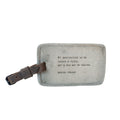 My Destination (Marcel Proust) Leather Luggage Tag - Stone