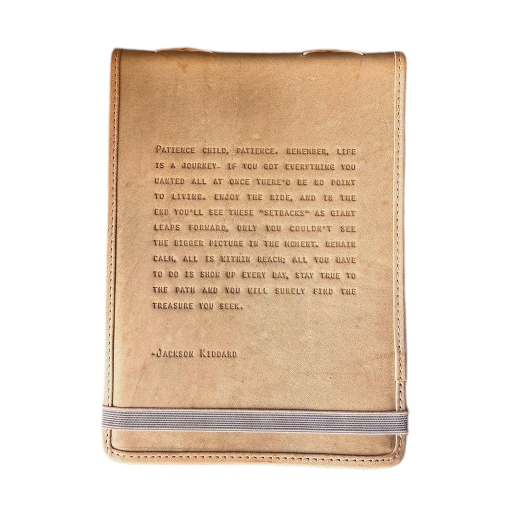 Patience Child Signature Leather Journal - Honey