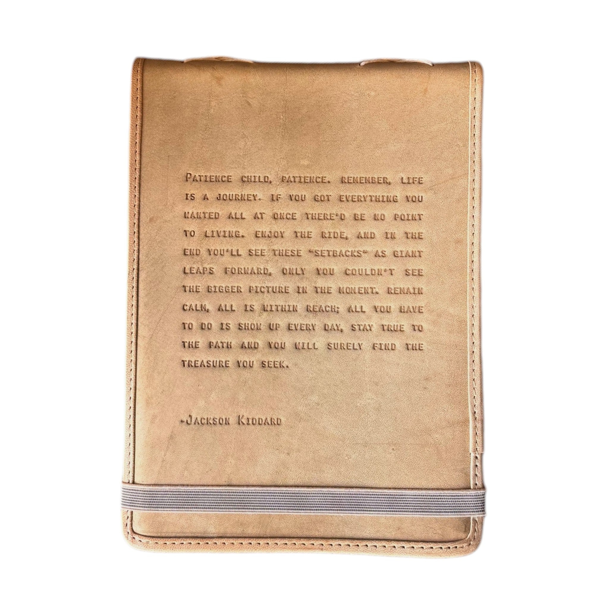 Patience Child Signature Leather Journal - Honey