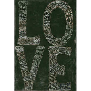 L-O-V-E in Black - Art Print