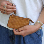 Scale Key Wallet Beige