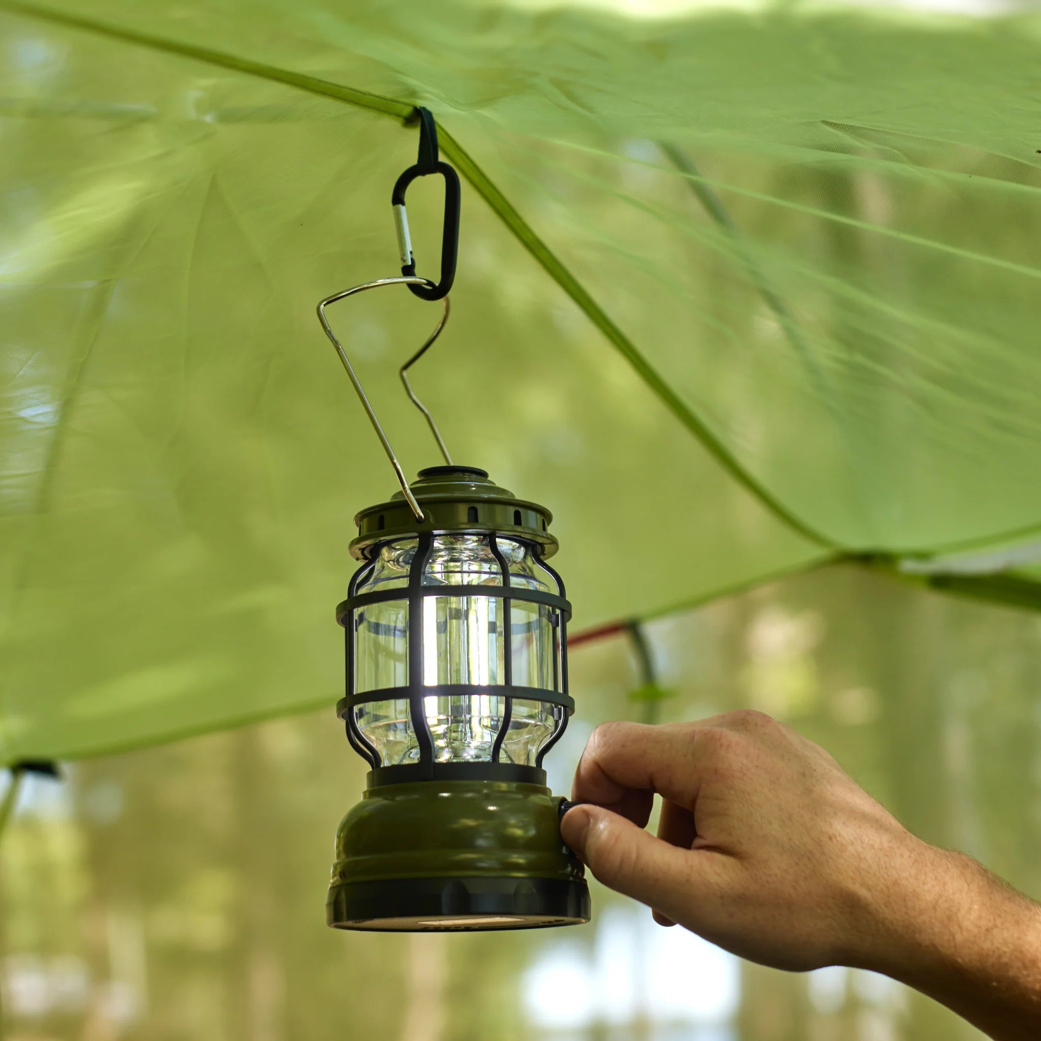 Camping Lantern - Olive Green – Sugarboo & Co