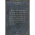 Lao Tzu Book Collection (Grey Wood) Art Print