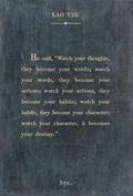 Lao Tzu Book Collection (Gallery Wrap) Art Print