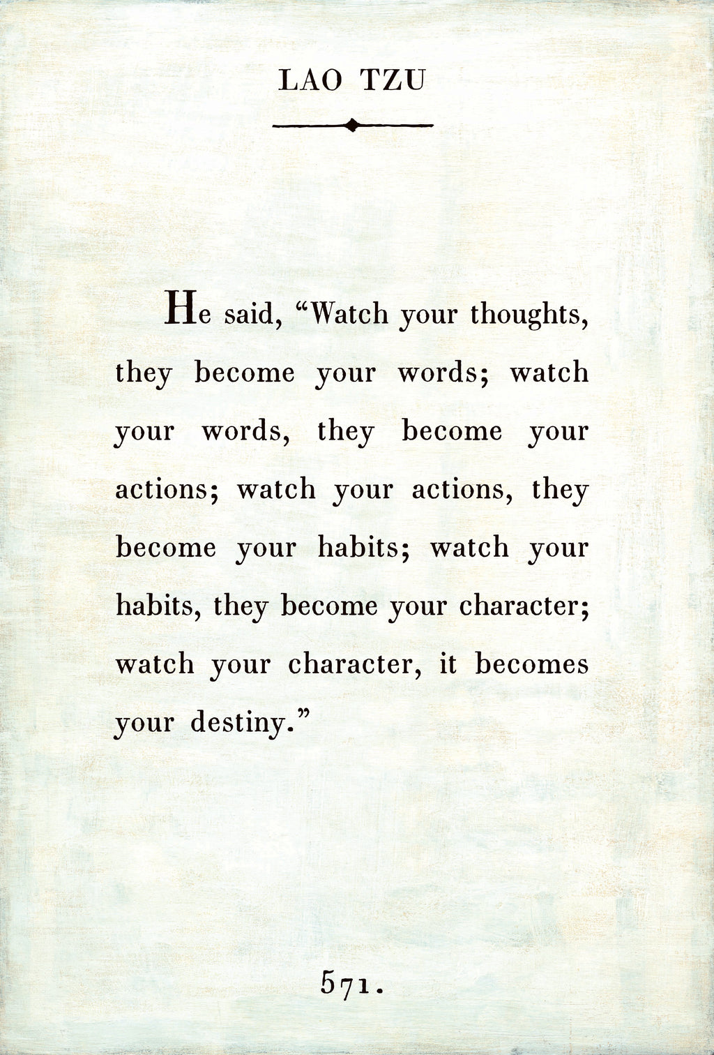 Lao Tzu Art Print
