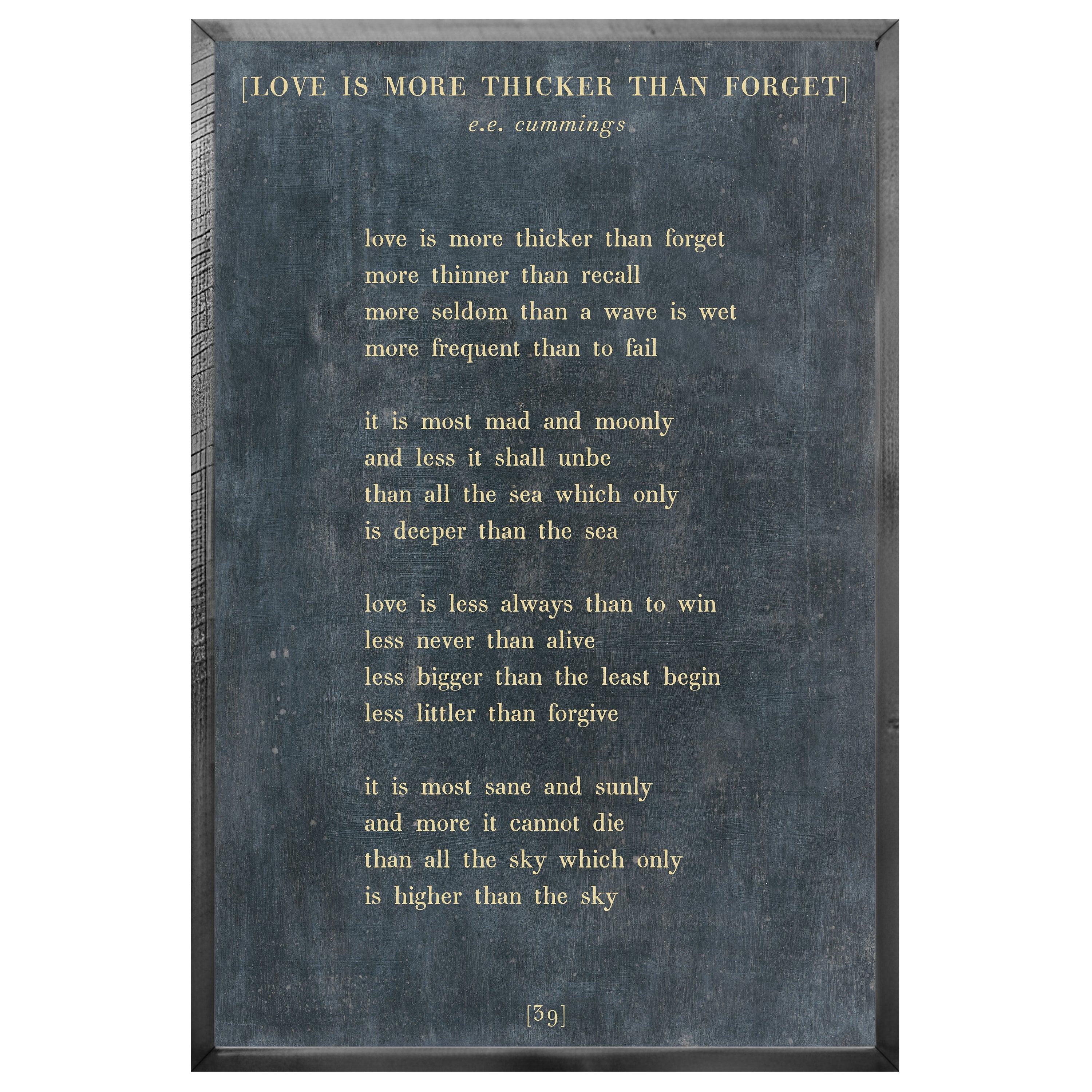 Love is More Thicker - Poetry Collection