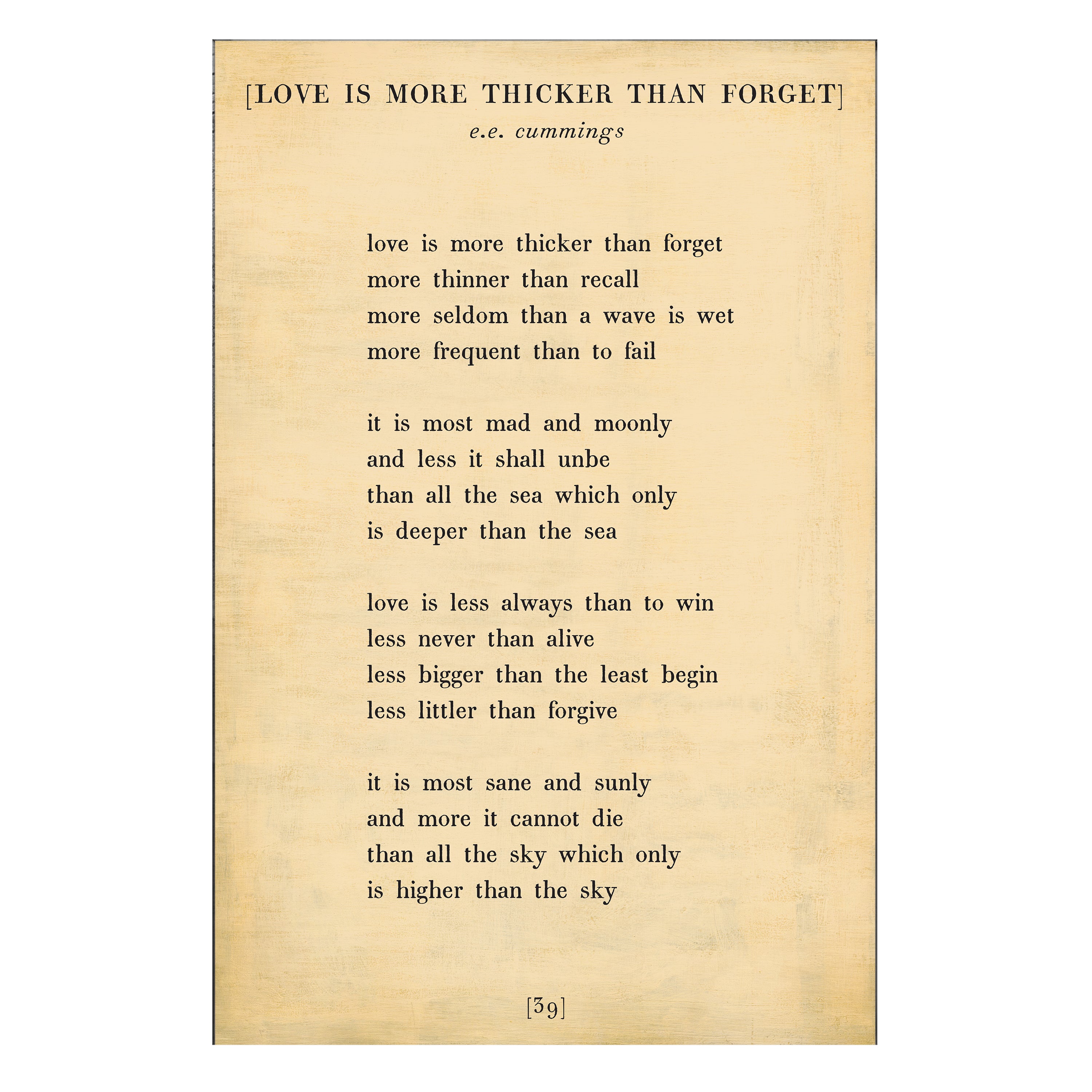 Love is More Thicker - Poetry Collection