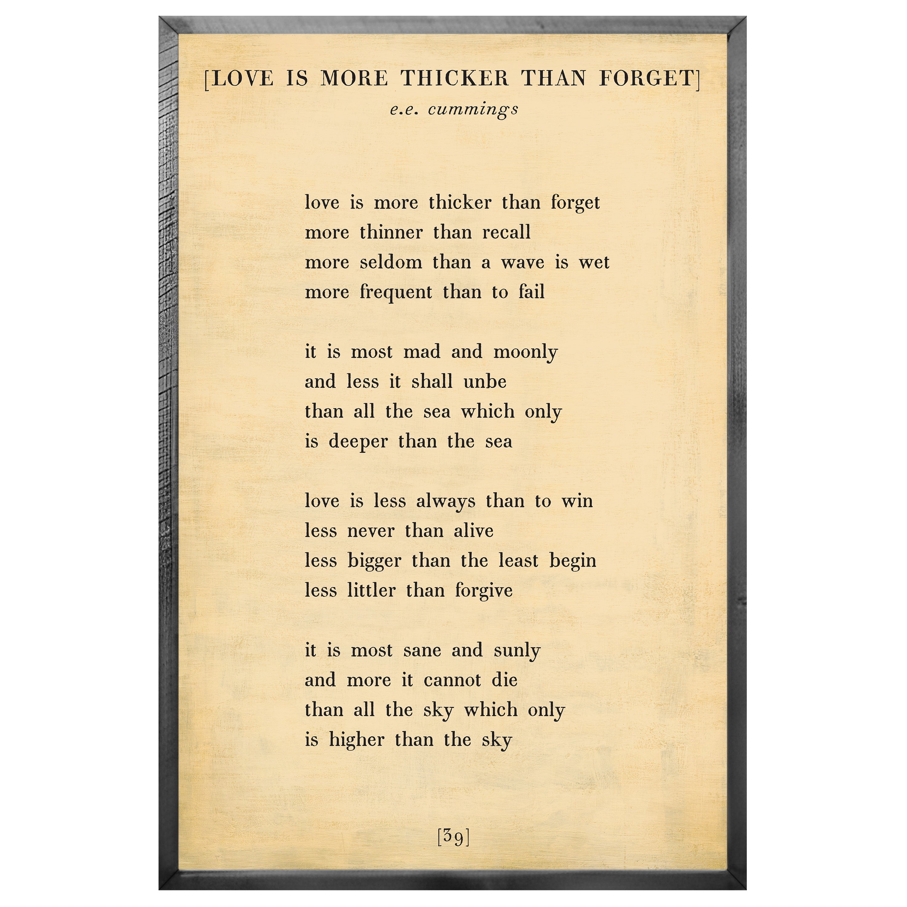 Love is More Thicker - Poetry Collection