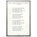 Love is More Thicker - Poetry Collection (Grey Wood) - Art Print