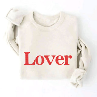 Lover Graphic Sweatshirt, Heather Dust