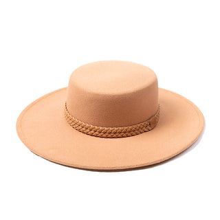 Lynnie Wide Brim Hat w/ Straw Band