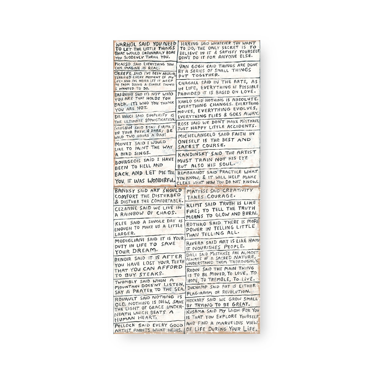 Masters Art Print in White