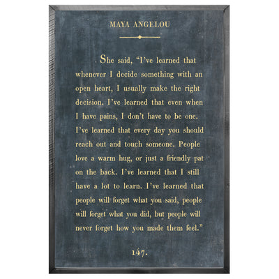 Maya Angelou Art Print - Book Collection