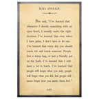 Maya Angelou Art Print - Book Collection