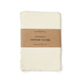 4"x6" Handmade Cotton Paper Bundle - Cream