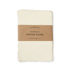 4"x6" Handmade Cotton Paper Bundle - Cream