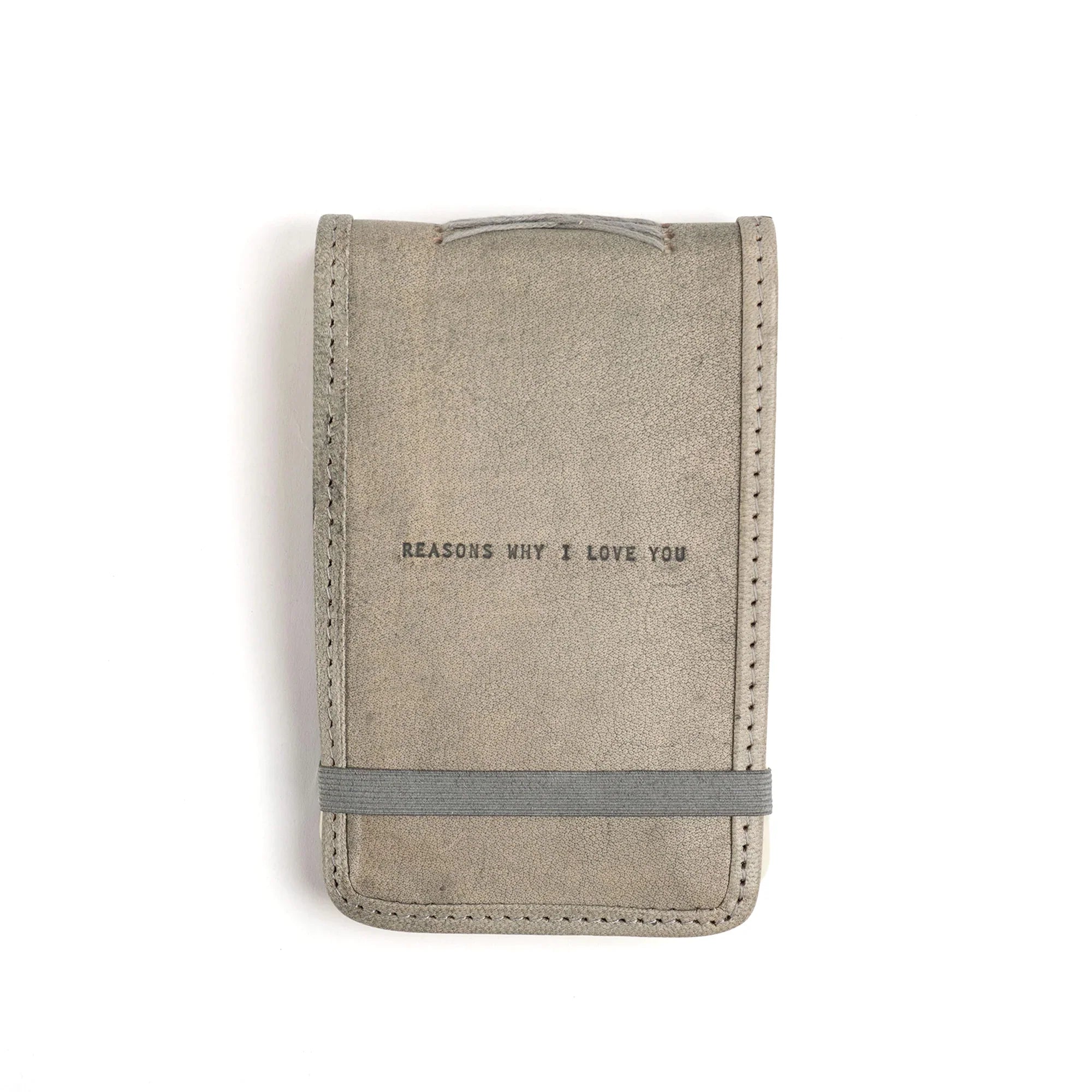 Mini Signature Leather Journals - Stone