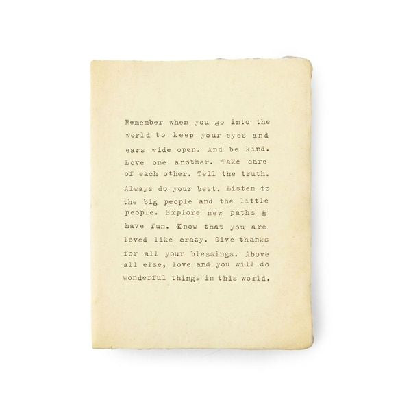 Deckled Edge Notebook - Large