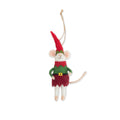 ***White Elf Mouse Ornament