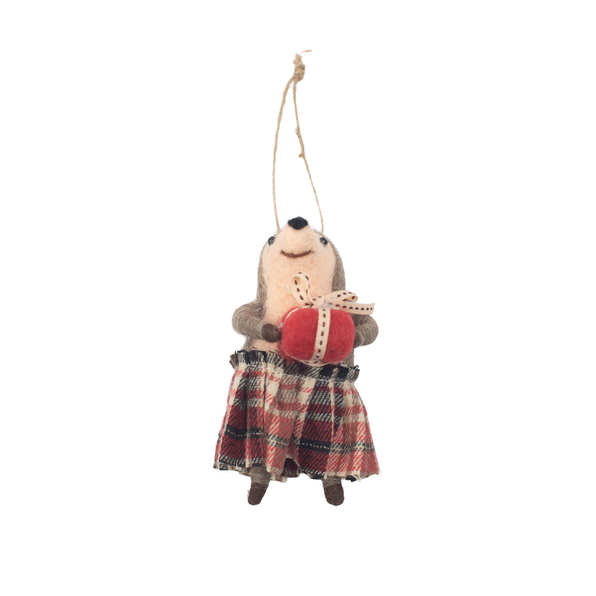 Felt Prickle of Hedgehog with Present