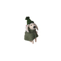 Felt Dashing White & Black Dog with Jacket Ornament