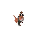 Felt Dashing Red Dog with Star Ornament