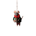 Felt Barista Mouse Ornament