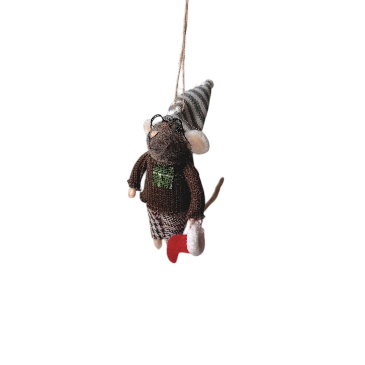 Felt Stocking Stuffer Mouse Ornament