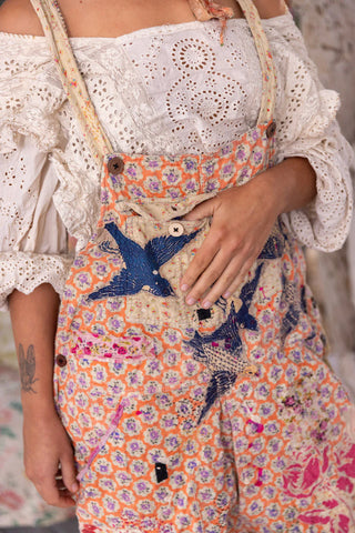 Applique Love Overalls - Celine