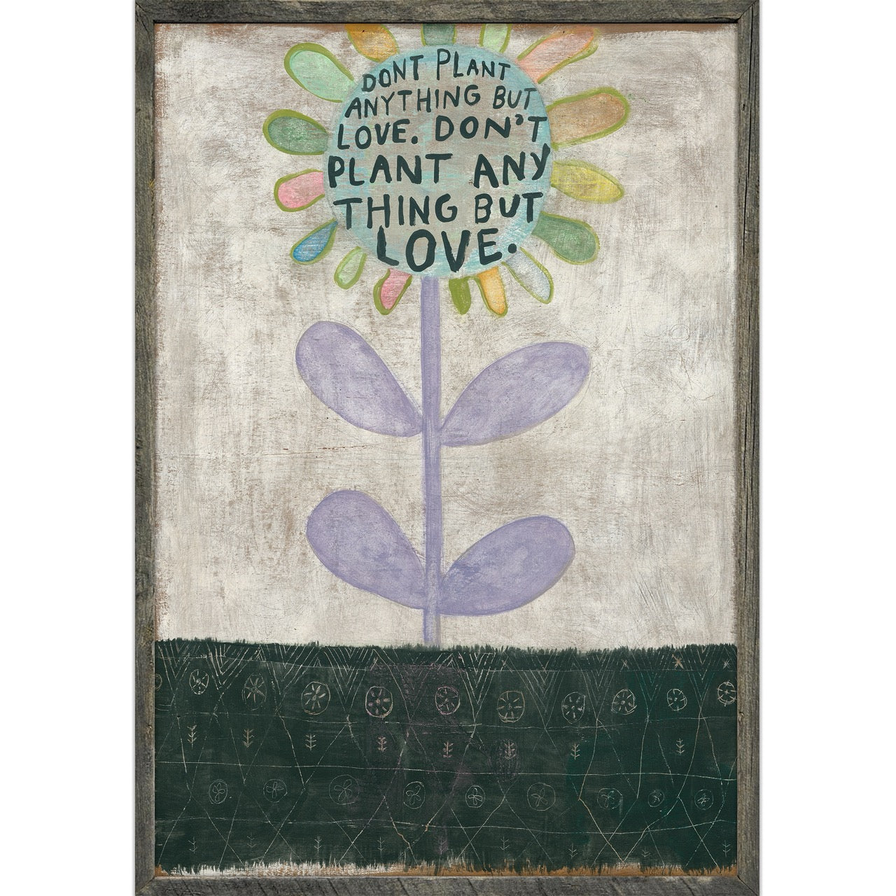 Ode to Rumi (Grey Wood) - Art Print