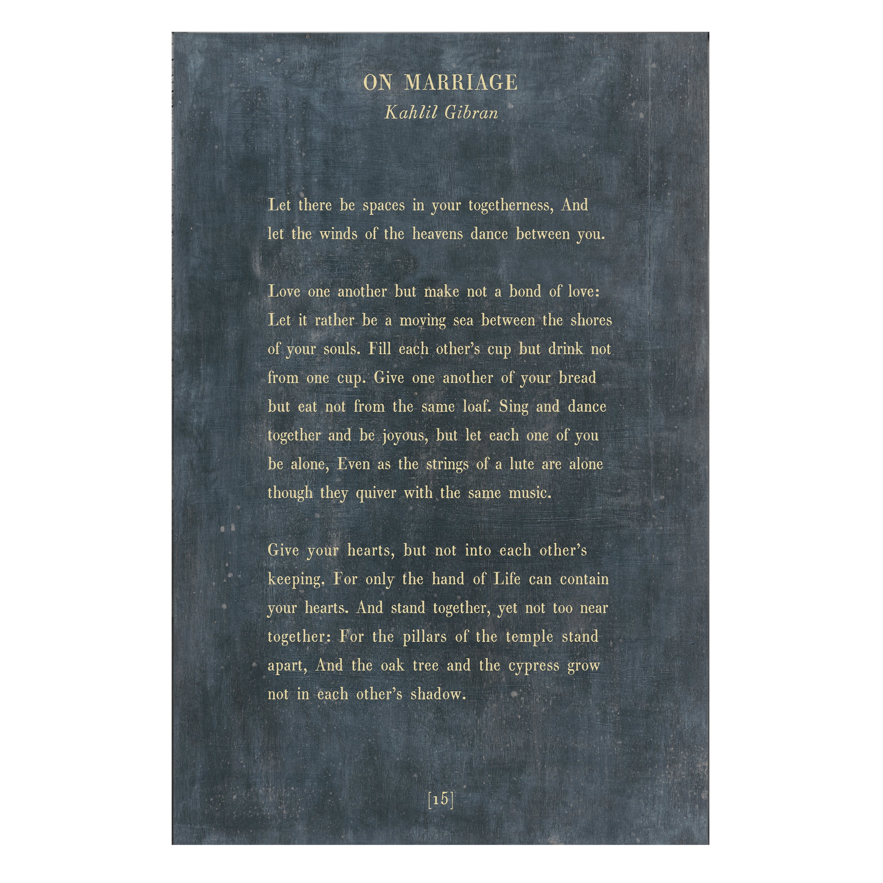 On Marriage - Poetry Collection