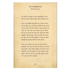 On Marriage Art Print - Poetry Collection