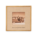 "And So The Adventure" Brass Linen Frame 3.5"x3.5"