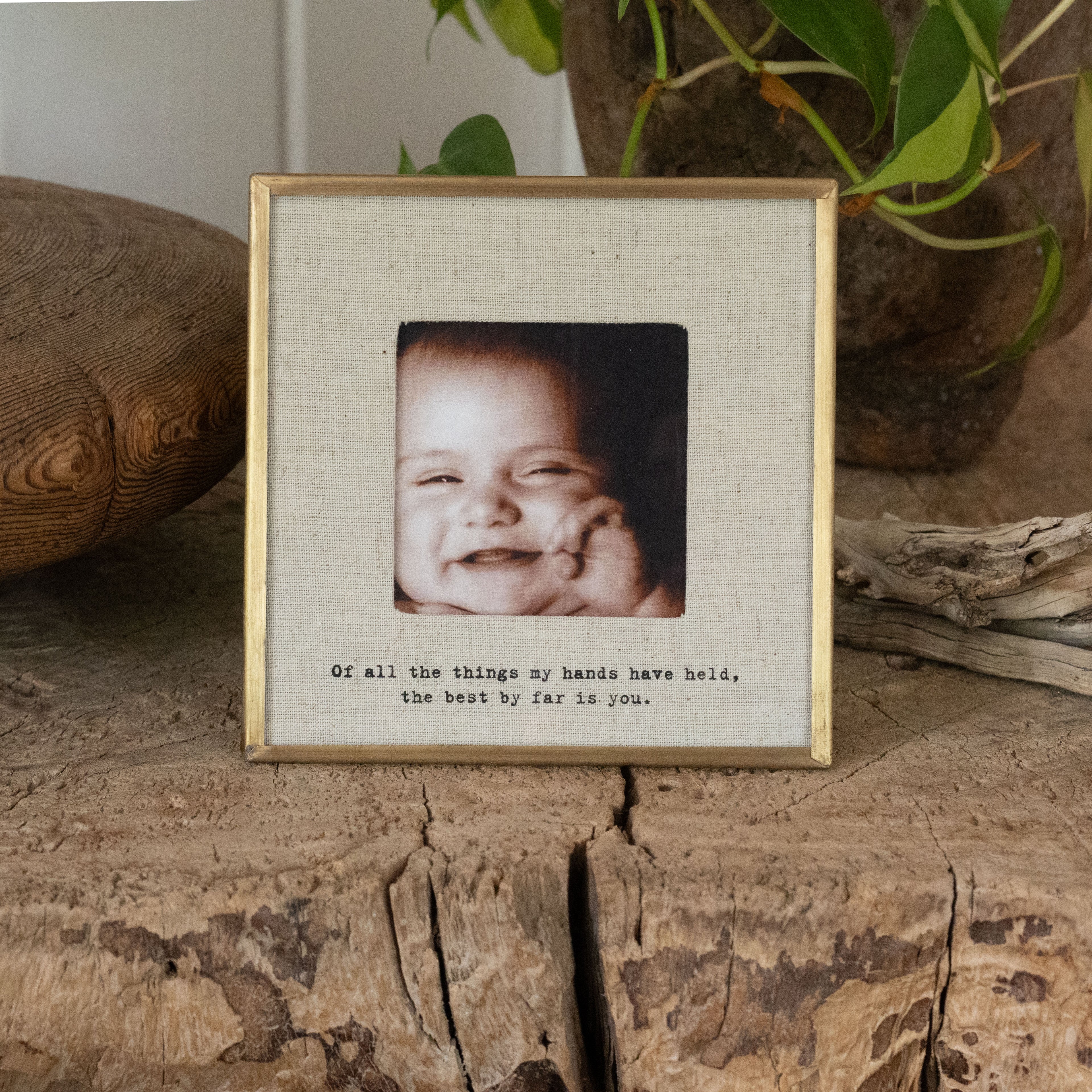 Of All The Things Brass Linen Frame 6x6