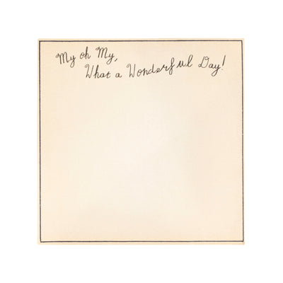 What A Wonderful Day Notepad