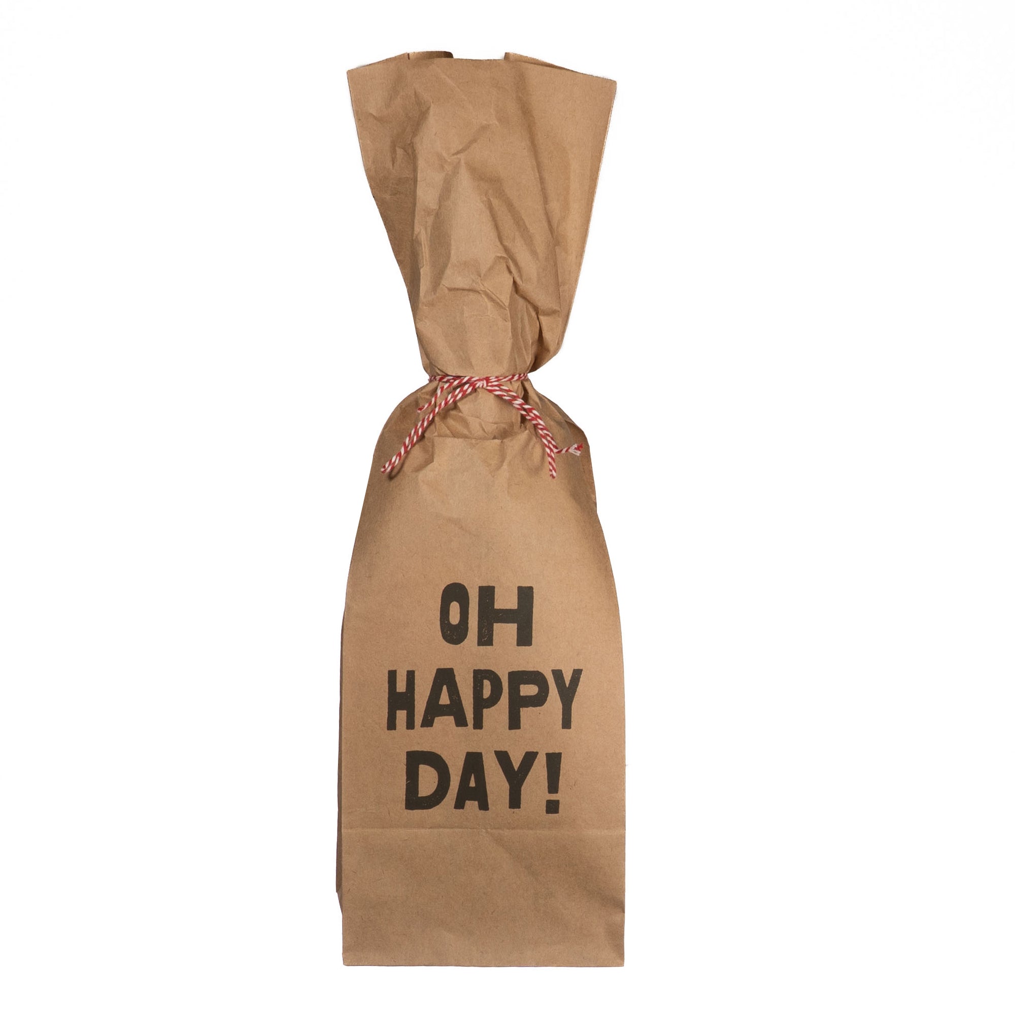 Oh Happy Day Paper Wine Bag