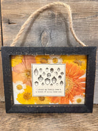 Wooden Frame 7" x 5" With Jute Horizontal - Black