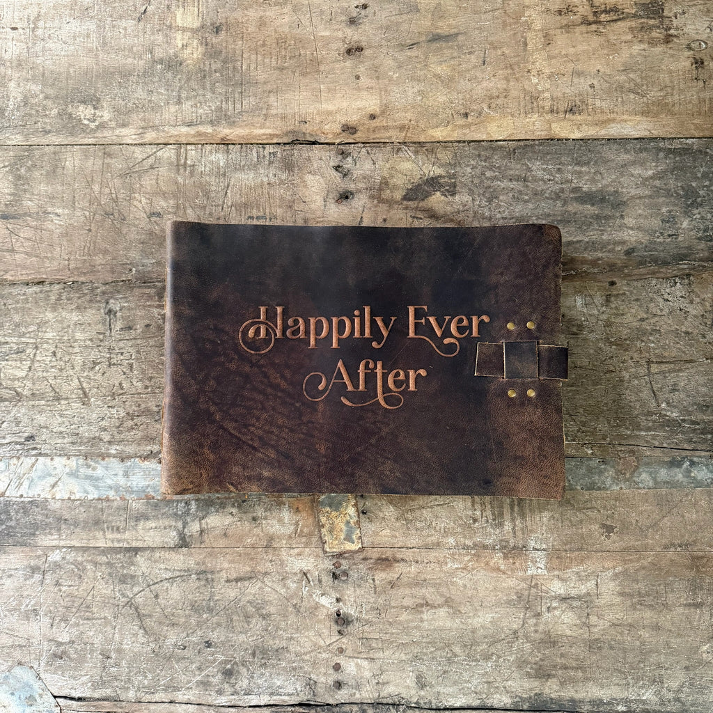 Happily Ever After Leather Story Keeper 14x10 - Bark