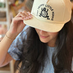 Stay Trippy Corduroy Trucker Hat- Cream