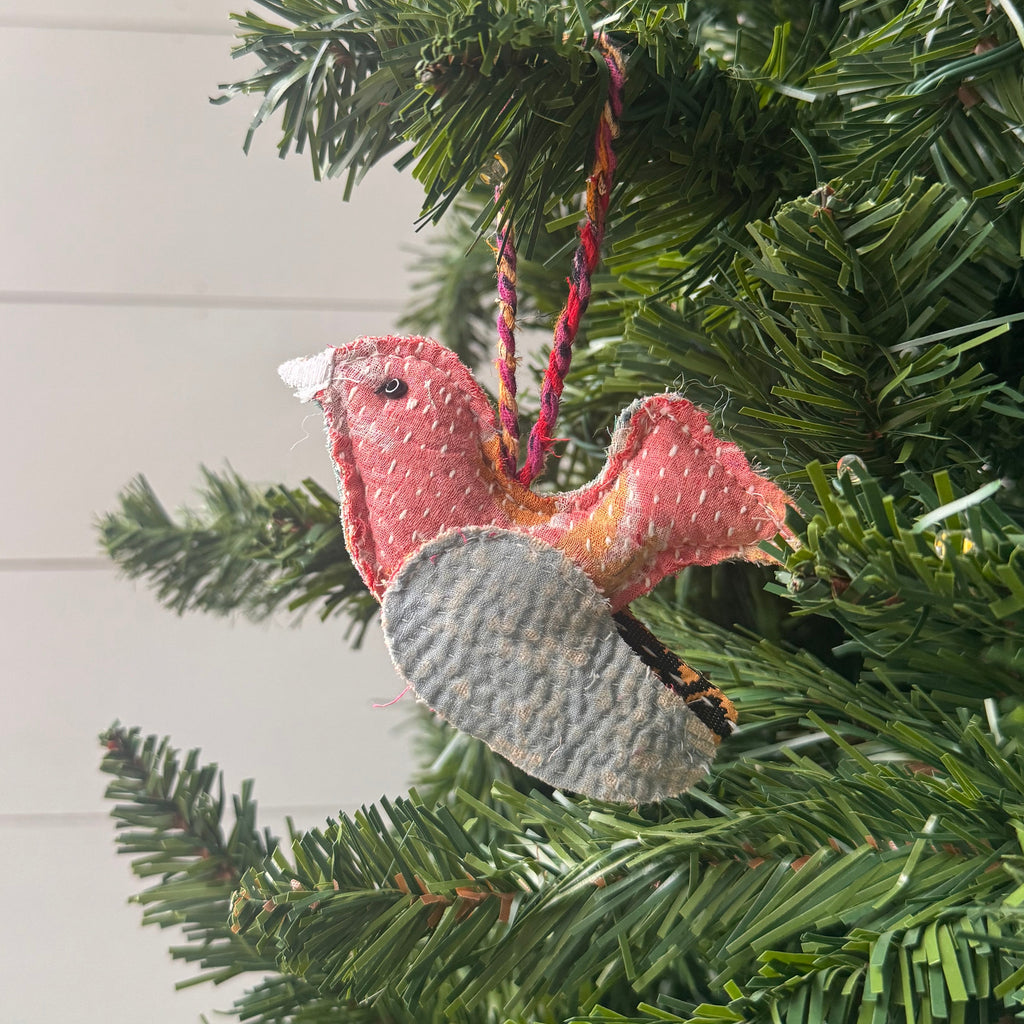 Kantha Bird Ornament