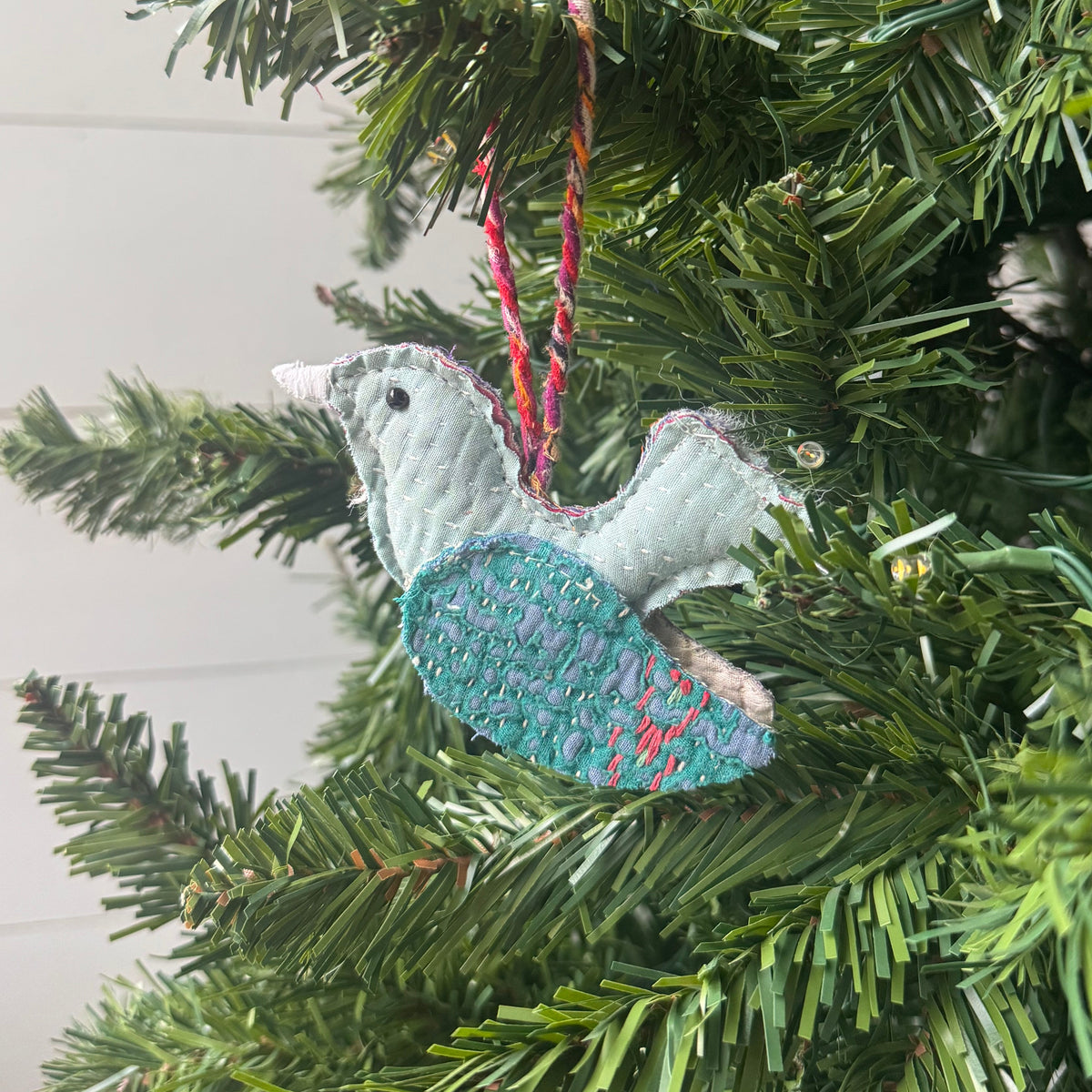 Kantha Bird Ornament