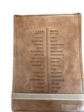 Large More/Less Leather Journal - Maple