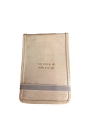 Mini The World Is Your Oyster Leather Journal - 4"x6" - Honey